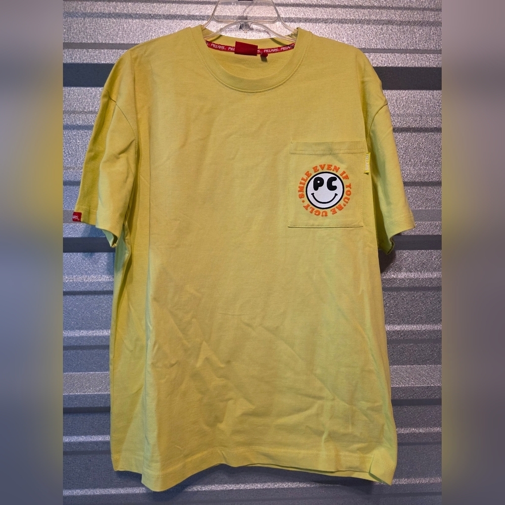 Pillars Yellow Graphic T-Shirt with Pocket
